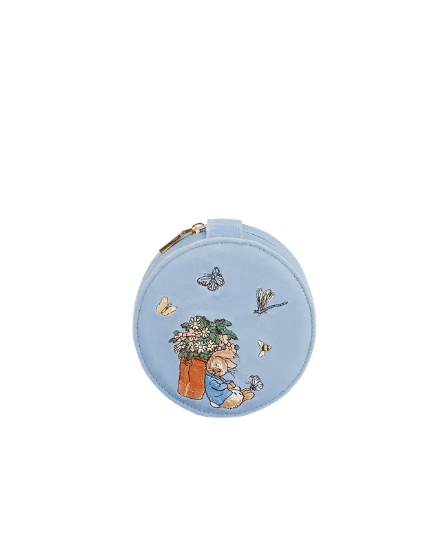 fable-england-x-peter-rabbit-schmuckk-stchen-blau-samt-rund image 1