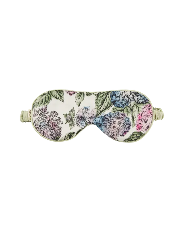 fable-england-hydrangea-schlafmaske-ivory-mit-tasche image 1