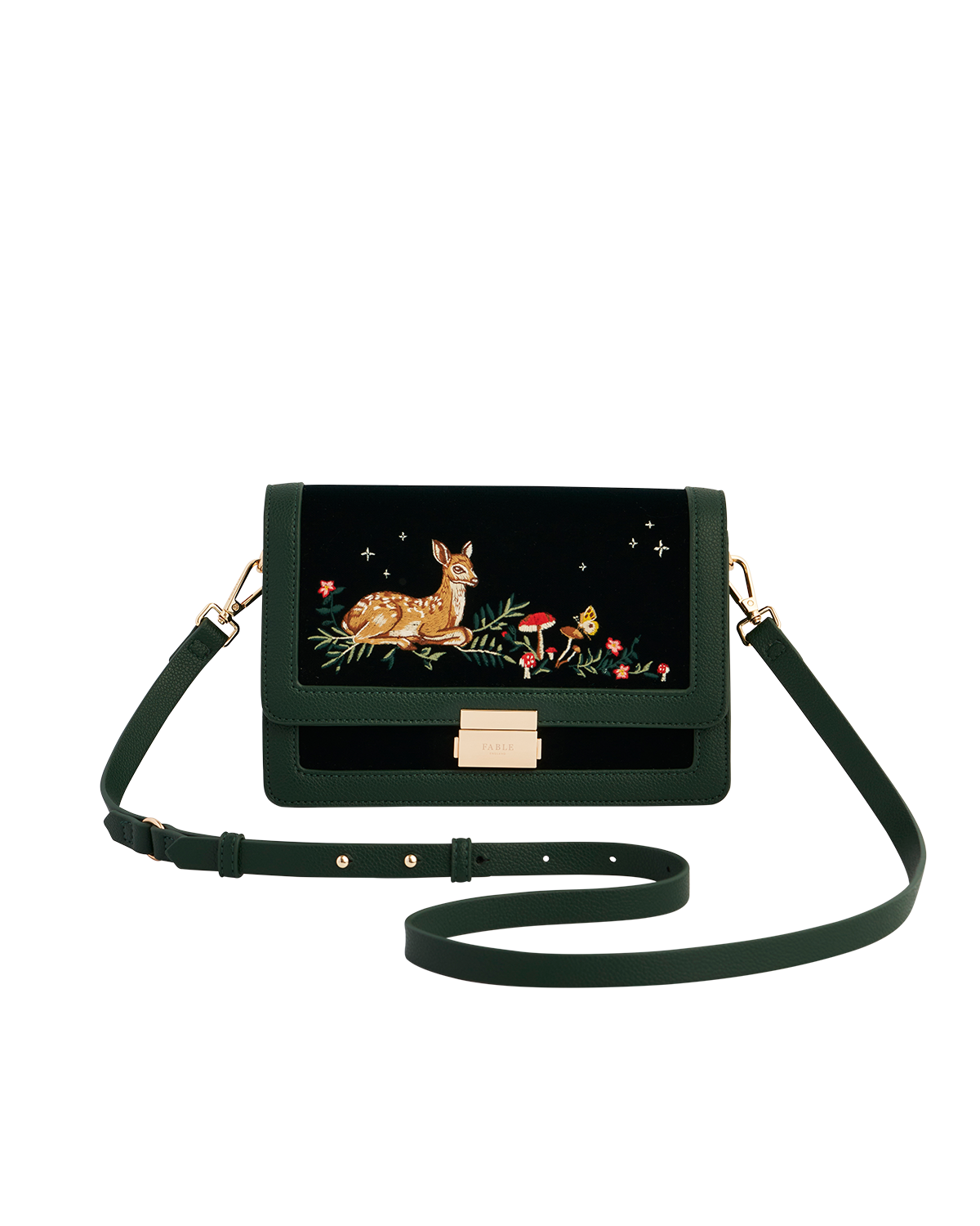 fable-england-fawn-crossbody-tasche-gr-n-bestickt image 1