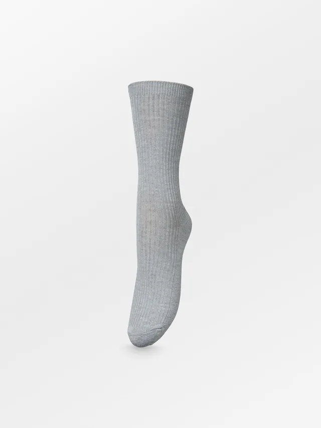 becks-ndergaard-telma-solid-socken-hellgrau-melange-37-39-bambus image 1