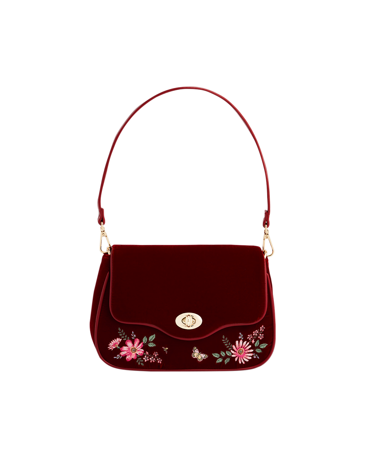 fable-england-mary-clutch-rot-samt-bestickt-abendtasche image 3