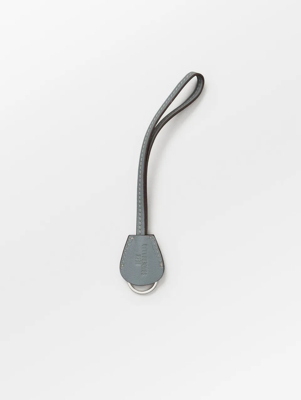 becks-ndergaard-leather-key-ring-schl-sselanh-nger-dark-gull-gray image 1