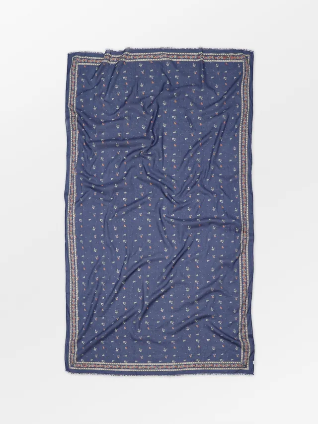 becks-ndergaard-floaisley-corga-schal-tuch-blau-bio-baumwolle image 1