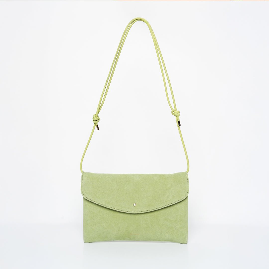 ann-kurz-cute-clutch-pistachio-recycled-wildleder image 1
