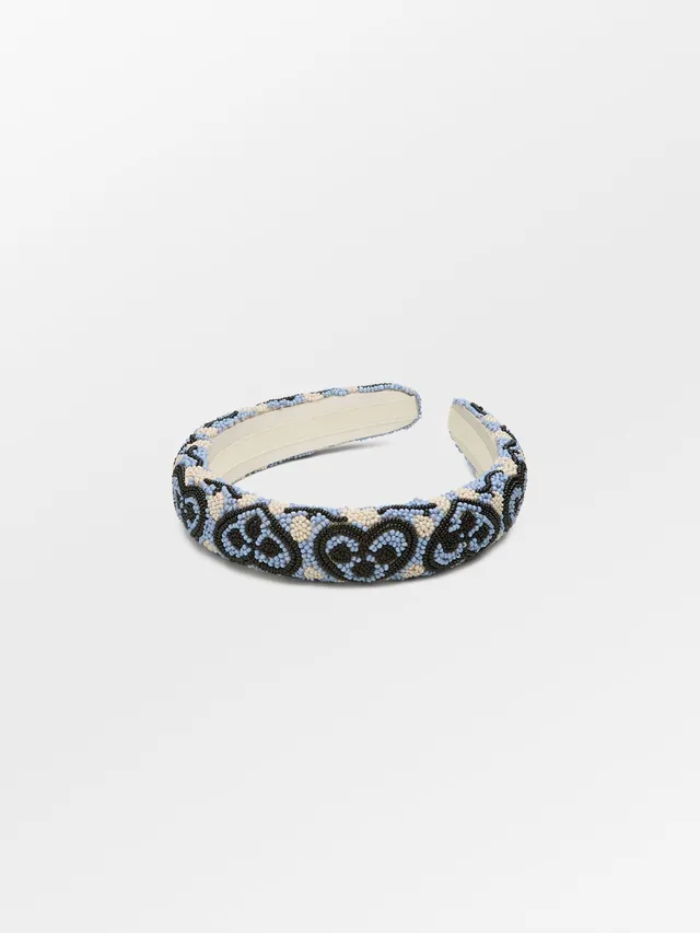 becks-ndergaard-hearty-midi-beaded-hairbrace-haarband-blau image 1
