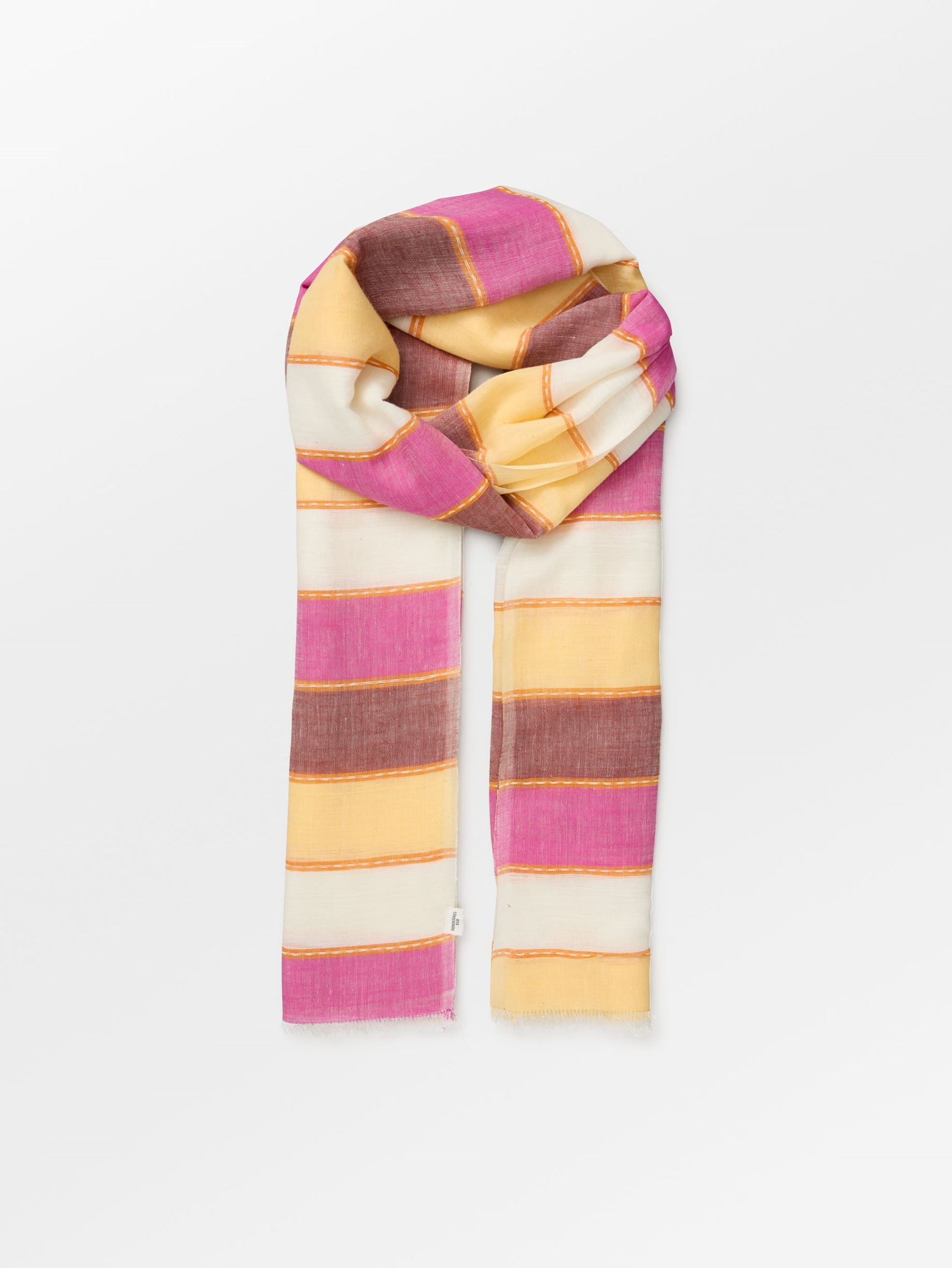becks-ndergaard-stribella-cowea-schal-baumwolle-pink image 3