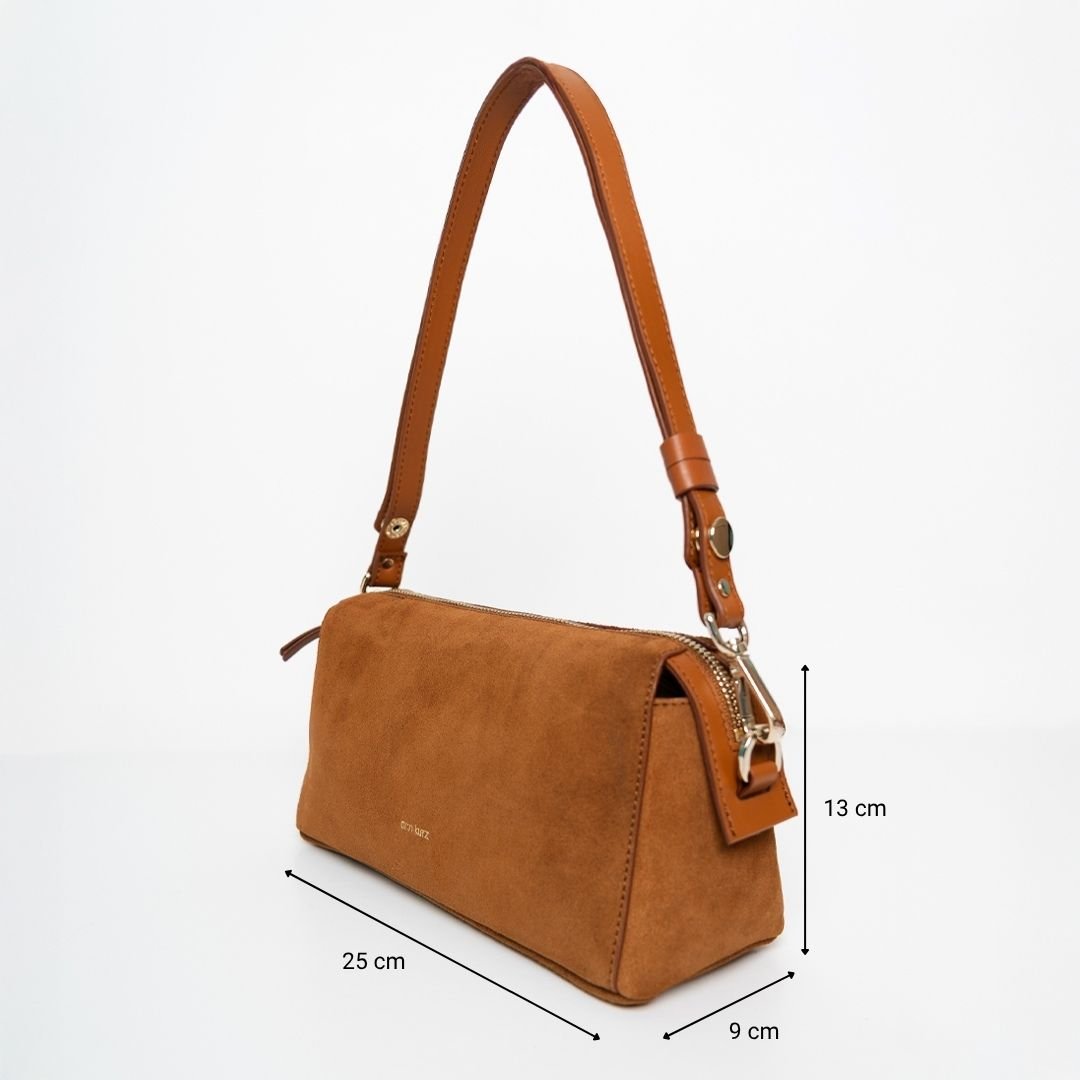 ann-kurz-light-shoulder-schultertasche-suede-cuero image 2