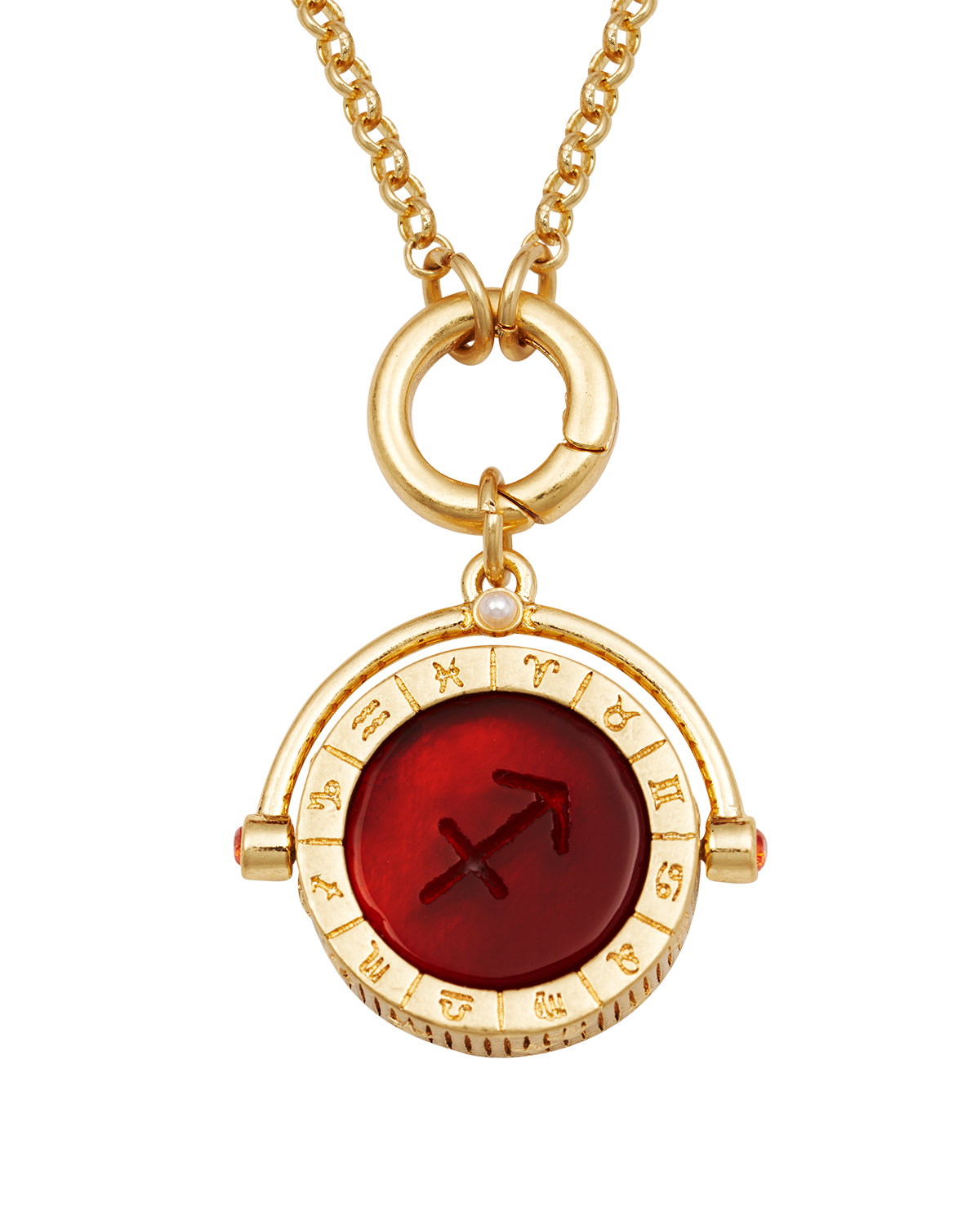 fable-england-jewellery-sagittarius-spinner-halskette-gold-carneol image 3