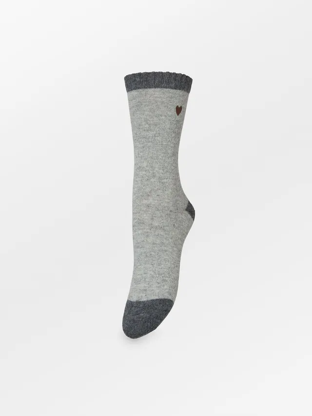 becks-ndergaard-hearty-wola-socke-wollsocken-grau-herz image 1