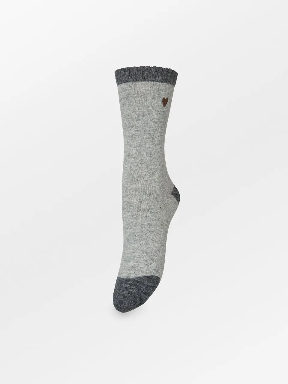 becks-ndergaard-hearty-wola-socke-wollsocken-grau-herz image 1