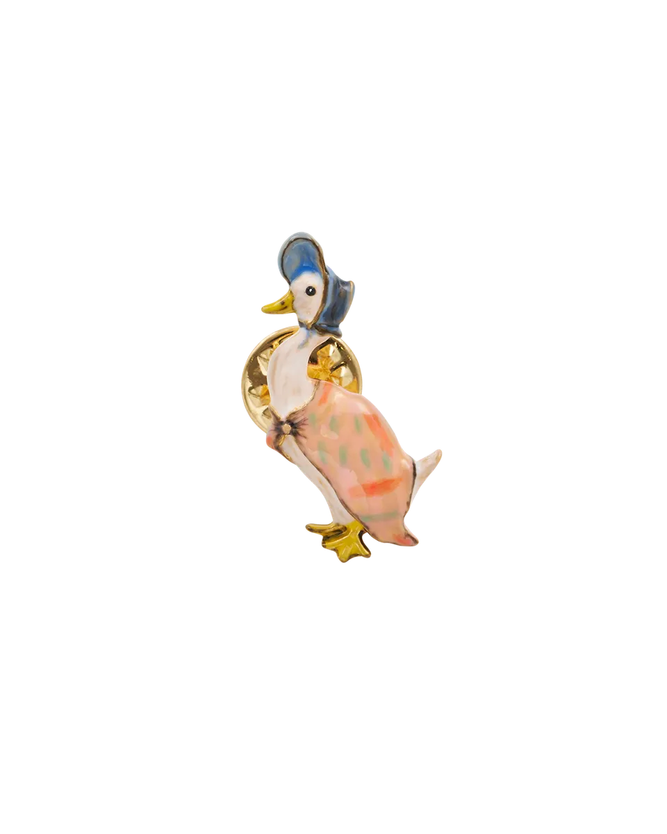 fable-england-peter-rabbit-jemima-brosche-emaille image 1