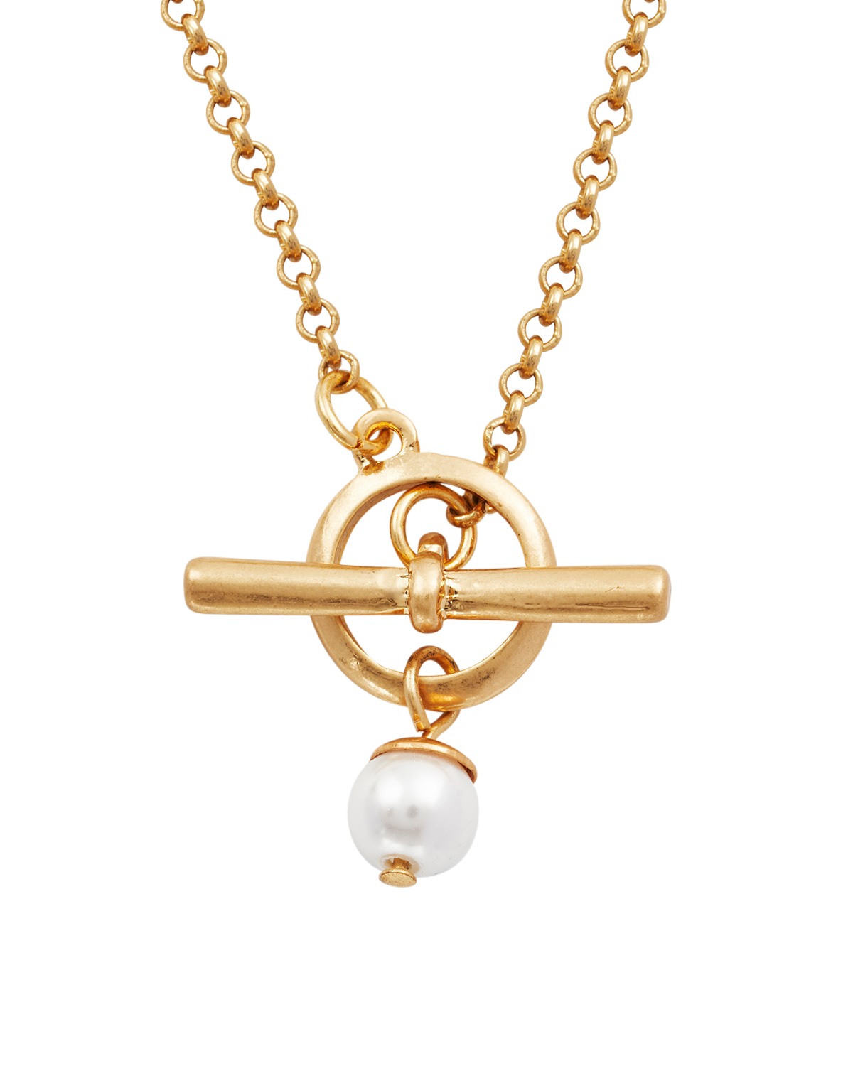 fable-england-jewellery-gold-pearl-toggle-kette-perle-charm image 1