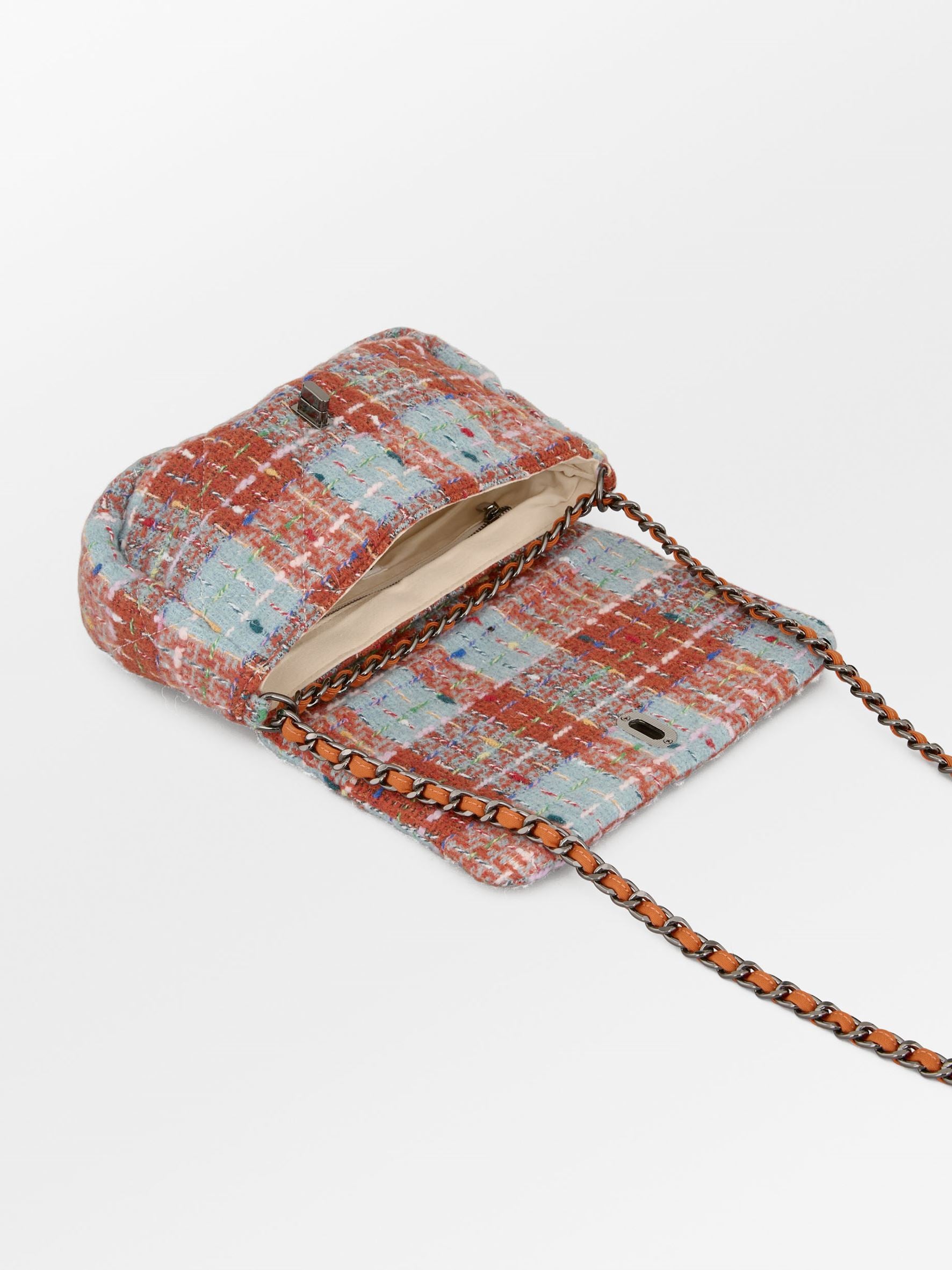 becks-ndergaard-beau-checked-hollis-tasche-rooibos-orange-wollmix image 2