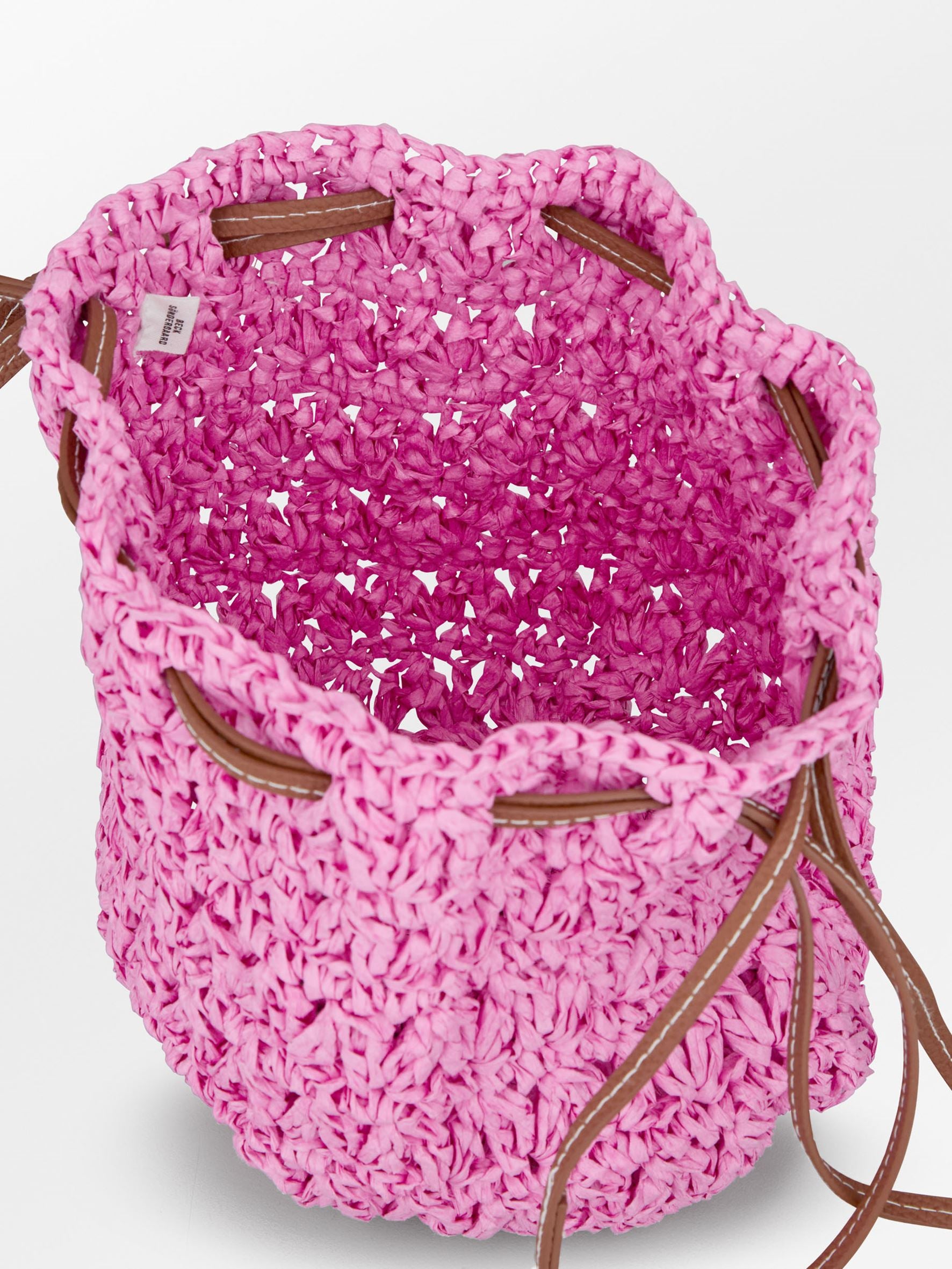 becks-ndergaard-mesh-straw-bina-tasche-rosa-20cm image 2