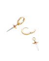 fable-england-jewellery-gold-rose-dagger-huggie-ohrringe image 5