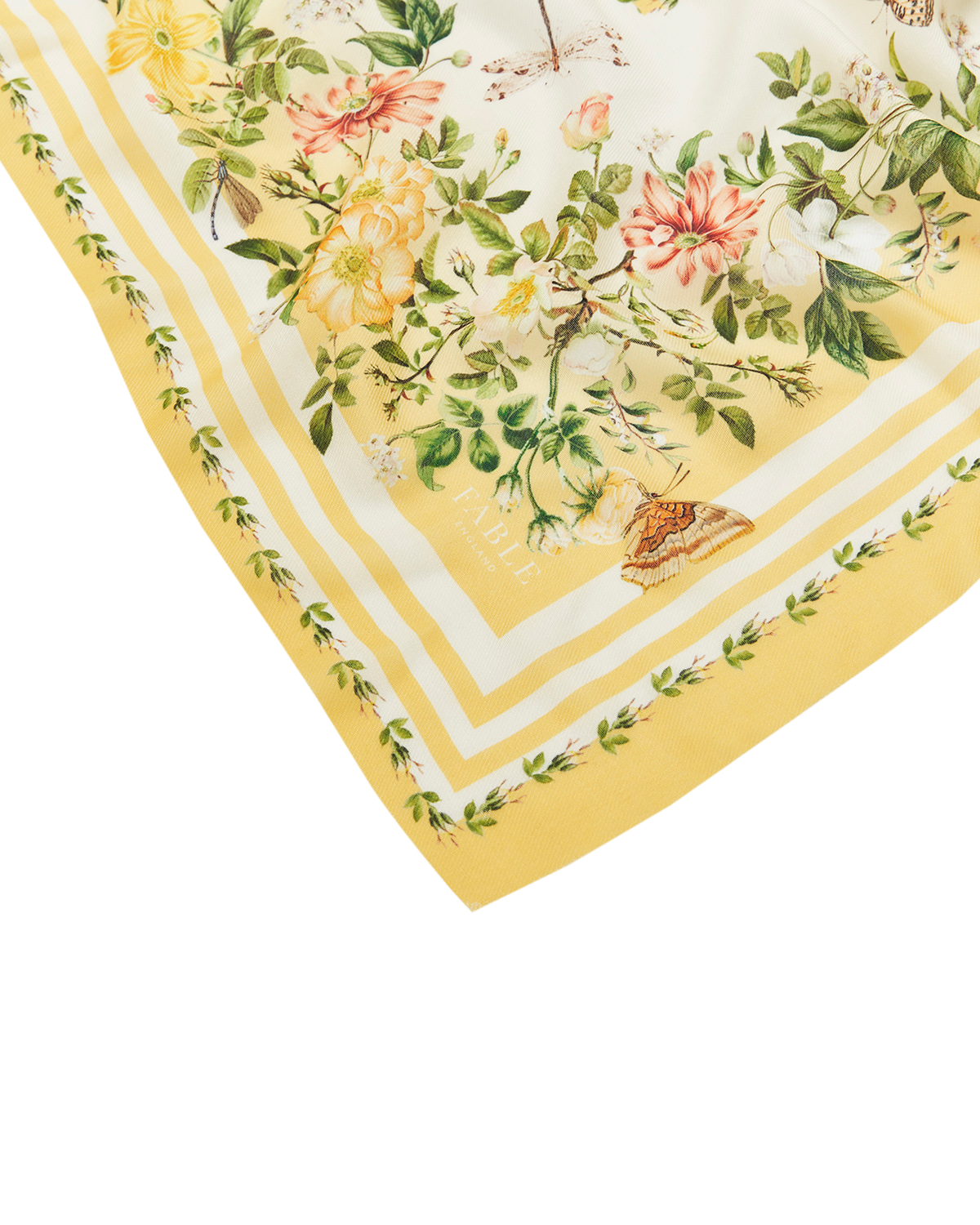 fable-england-cybele-quadrat-tuch-gelb-blumen-twill image 4