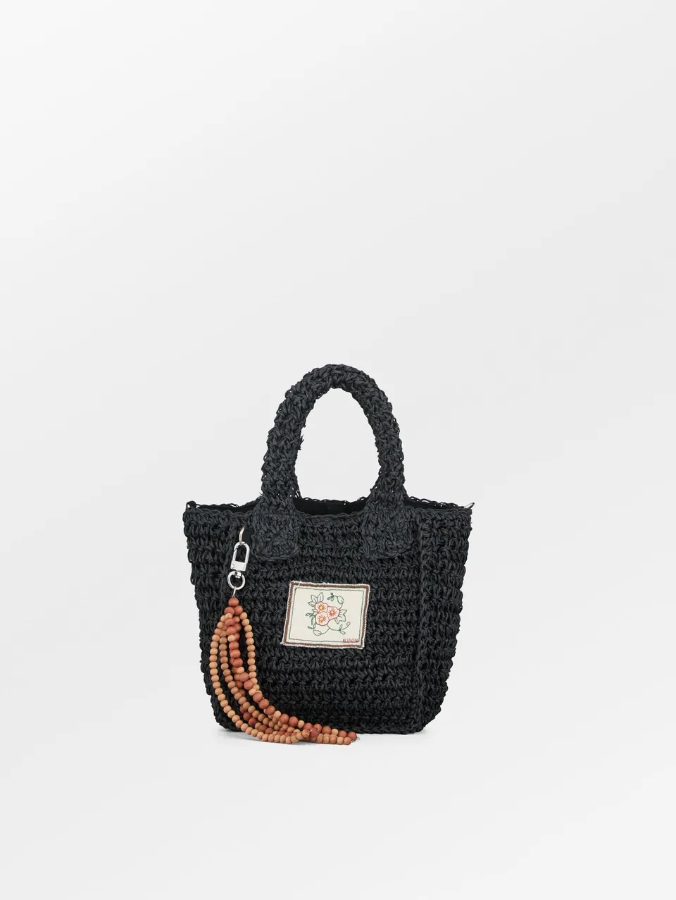 becks-ndergaard-cottelle-gabby-tasche-schwarz-stroh-16x18 image 1