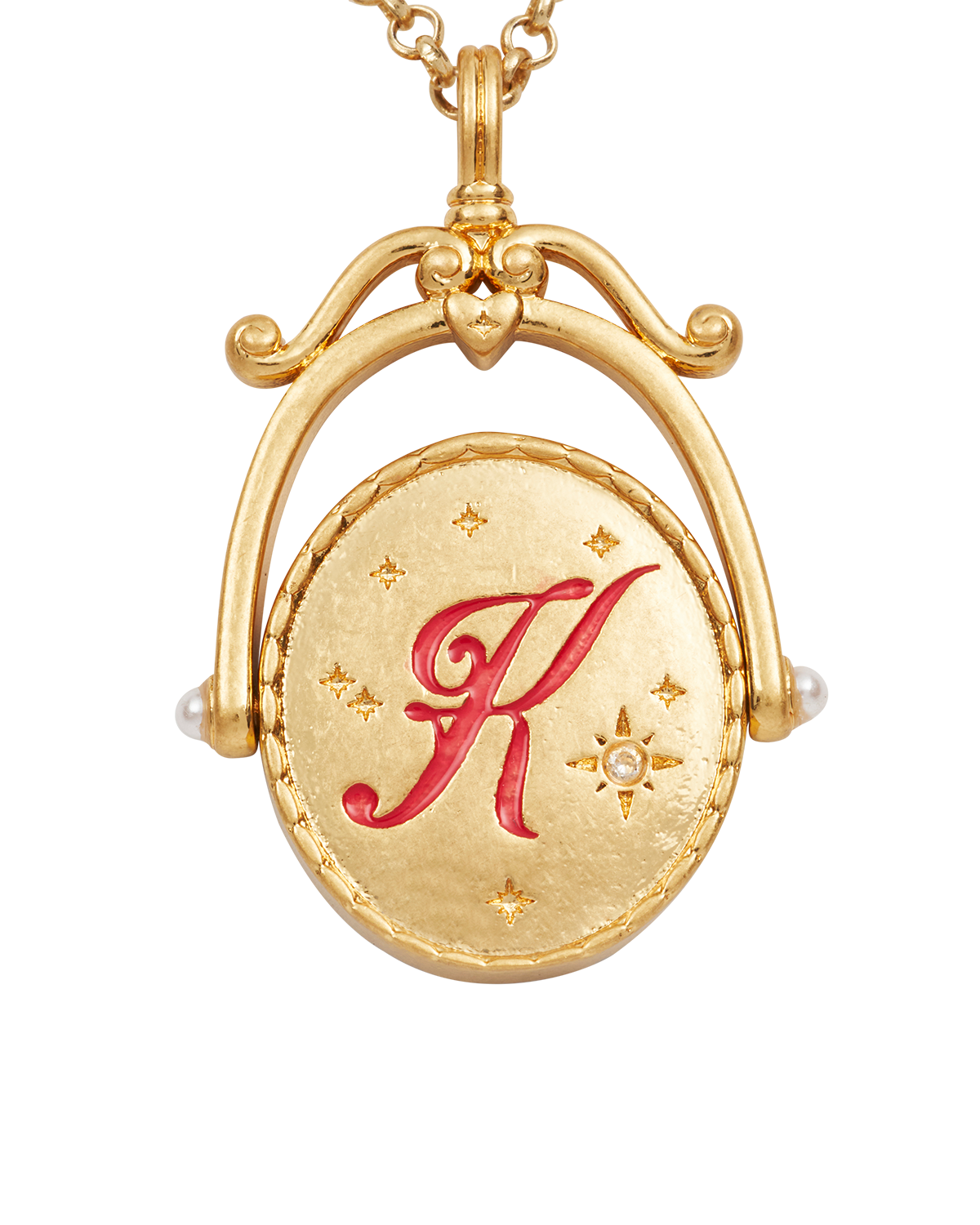 fable-england-k-initial-kalmia-gold-halskette-buchstabe-k image 1