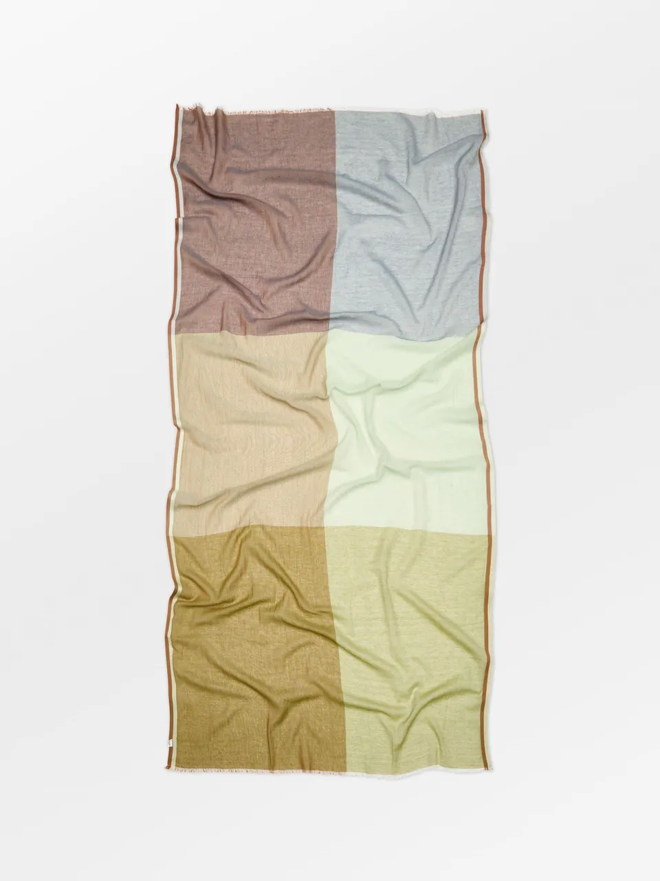 becks-ndergaard-kikko-cowea-schal-baumwolle-khaki-karo-100x200 image 1