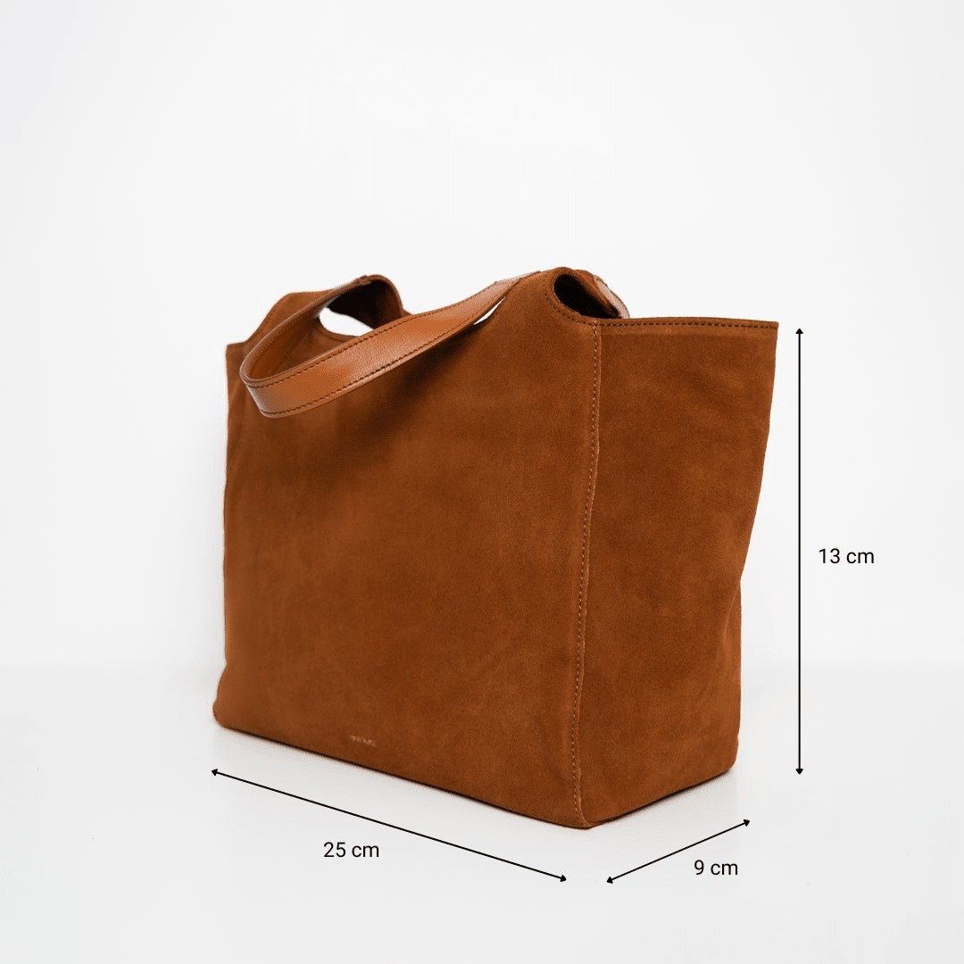 ann-kurz-shoulder-shopper-tasche-suede-cuero image 3