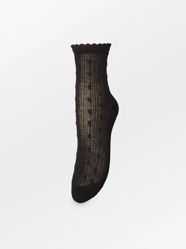 becks-ndergaard-dotia-sheer-sock-socken-schwarz-37-39-punkte image 1