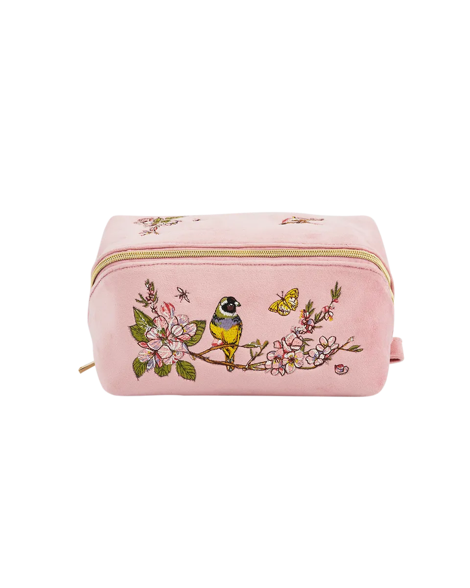 fable-england-pink-love-kosmetiktasche-samt-rosa image 1