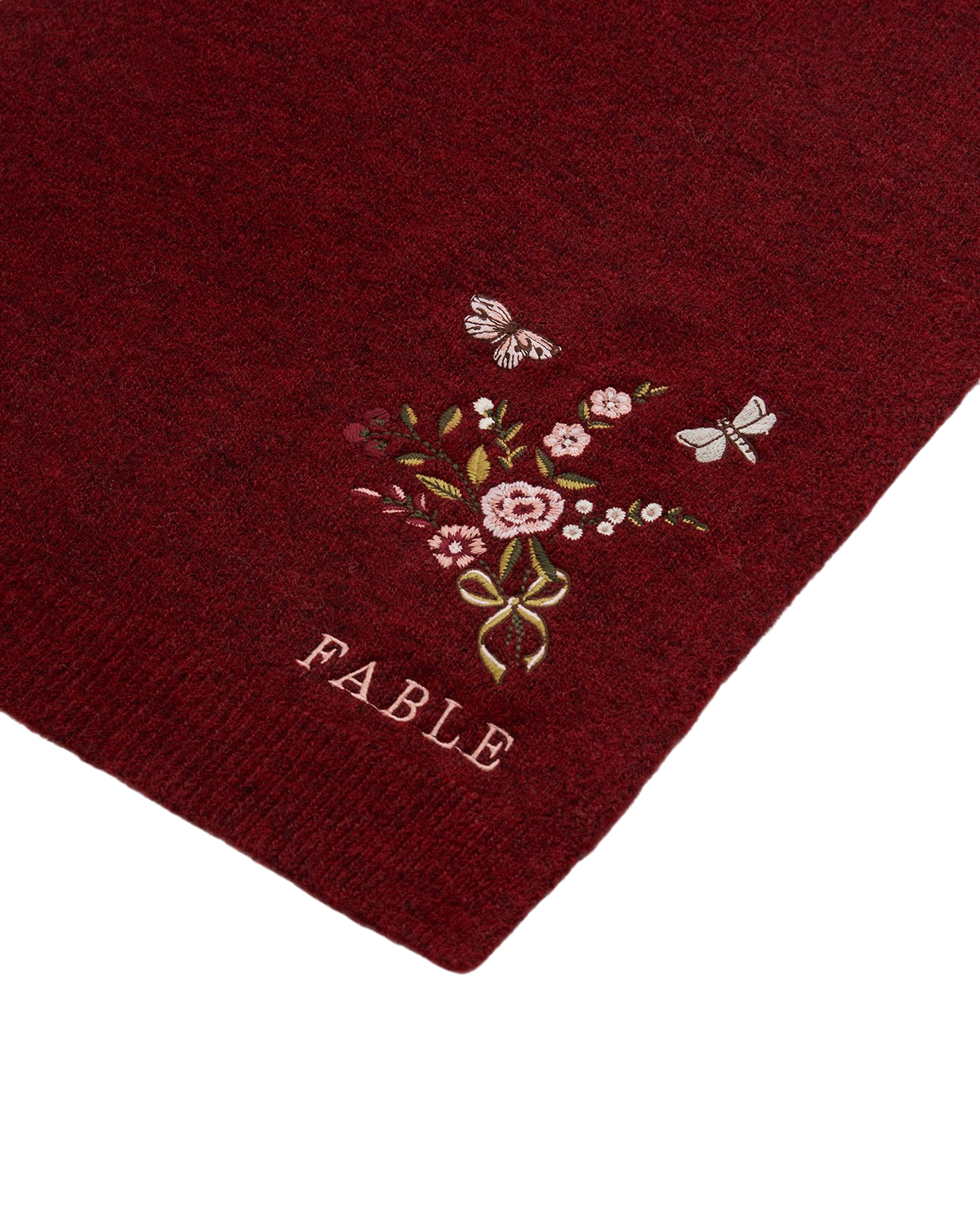 fable-england-eve-floral-strickschal-rot-meliert image 5