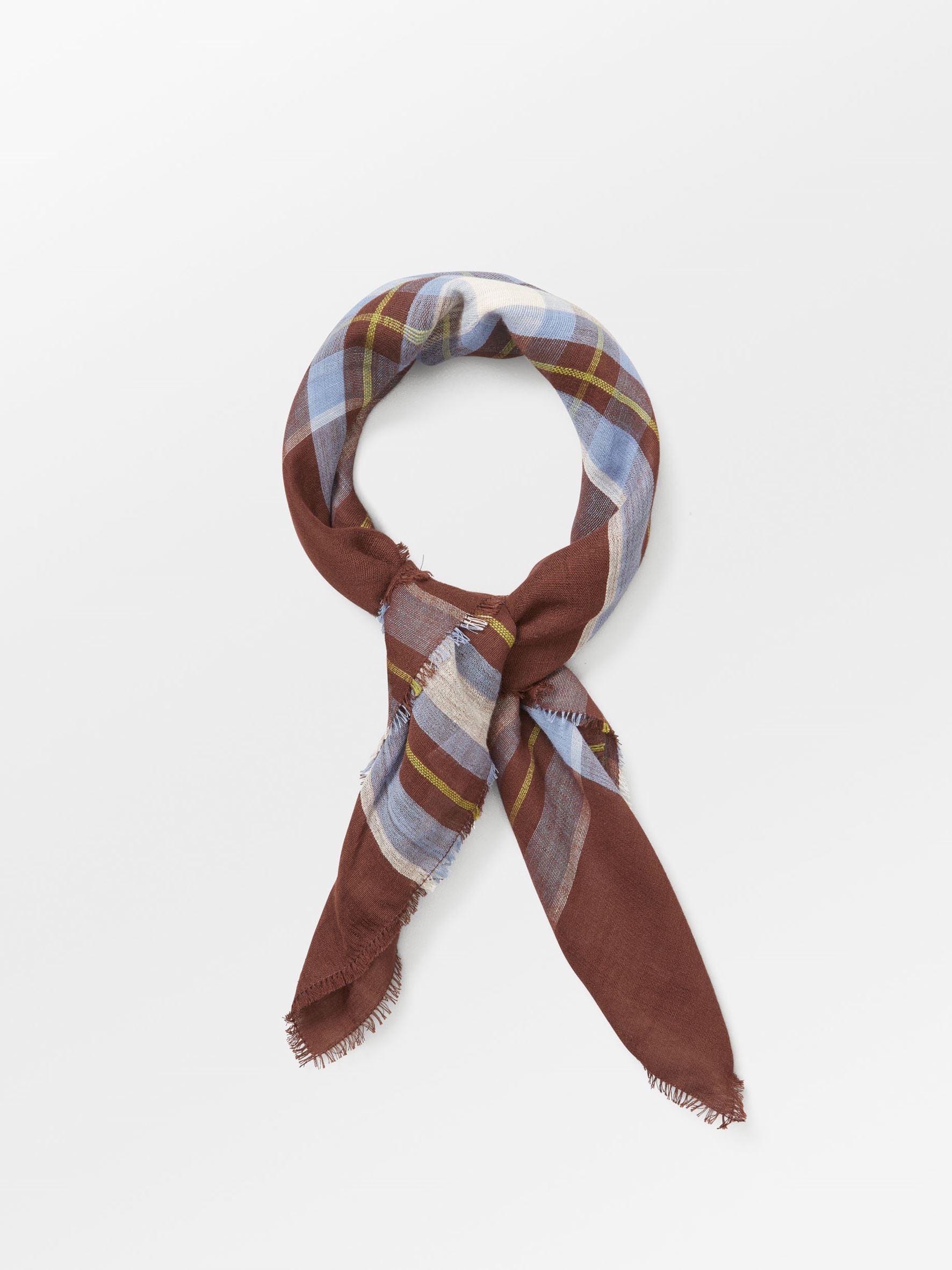 becks-ndergaard-plaidia-cowea-schal-baumwolle-cappuccino-brown image 2