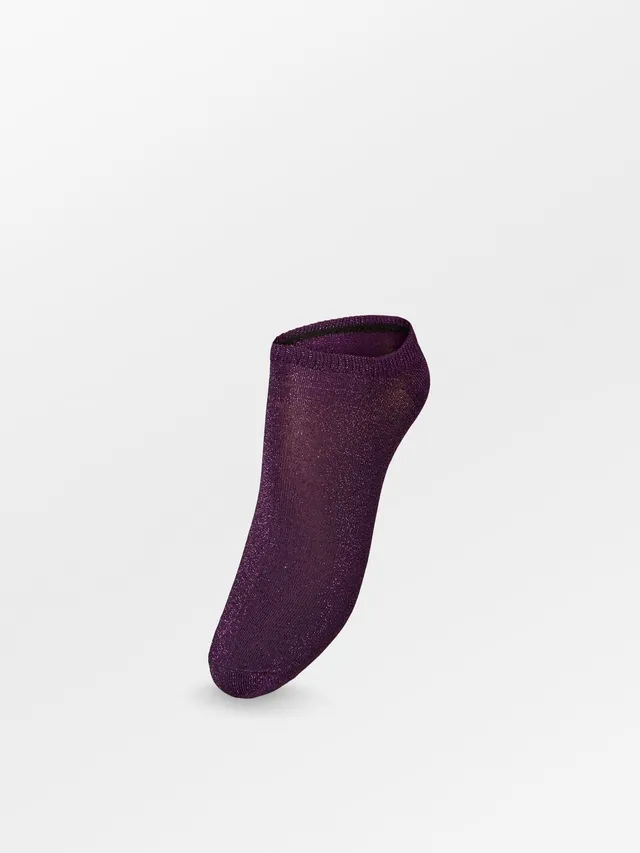 becks-ndergaard-solid-glitter-sneakie-socken-sunset-purple-37-39 image 1