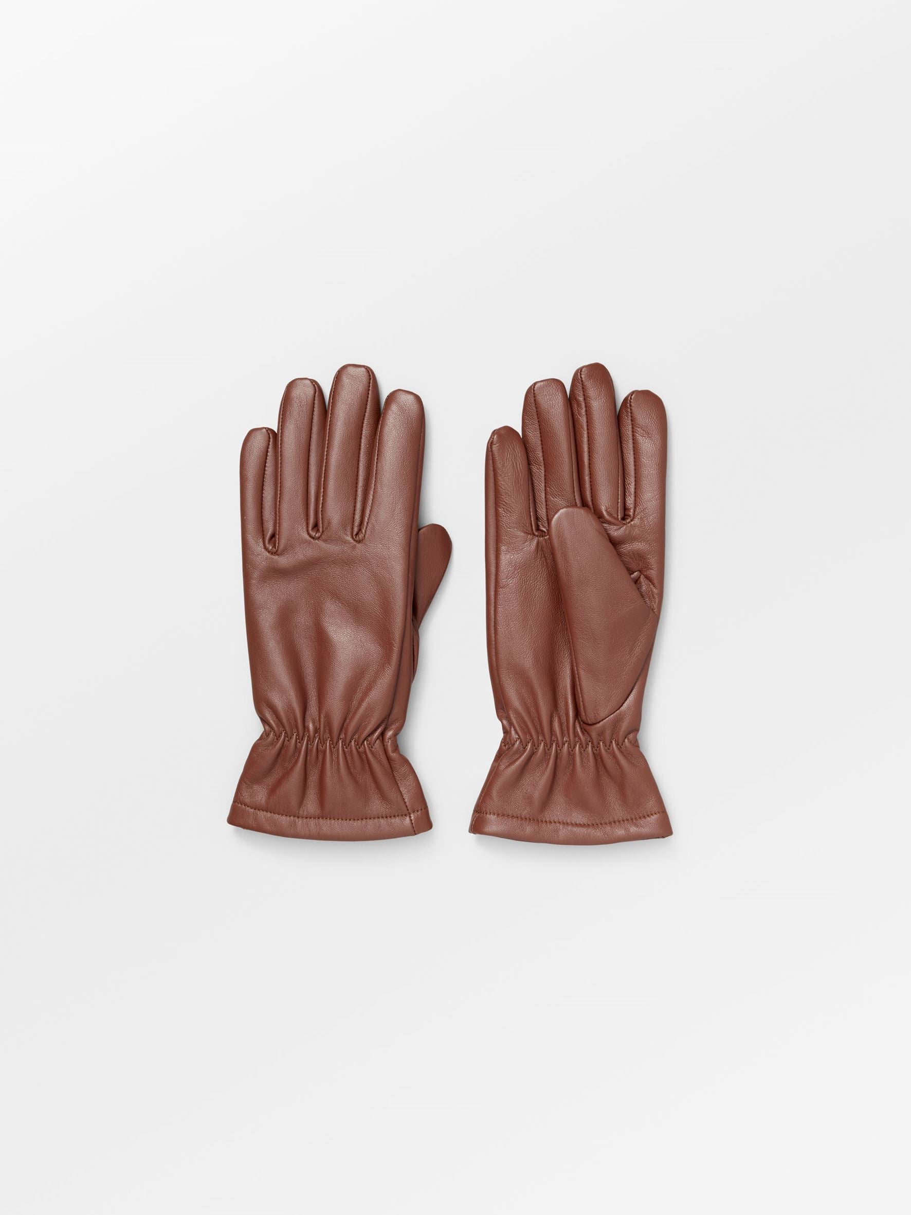 becks-ndergaard-smooth-leather-gloves-lederhandschuhe-braun image 1
