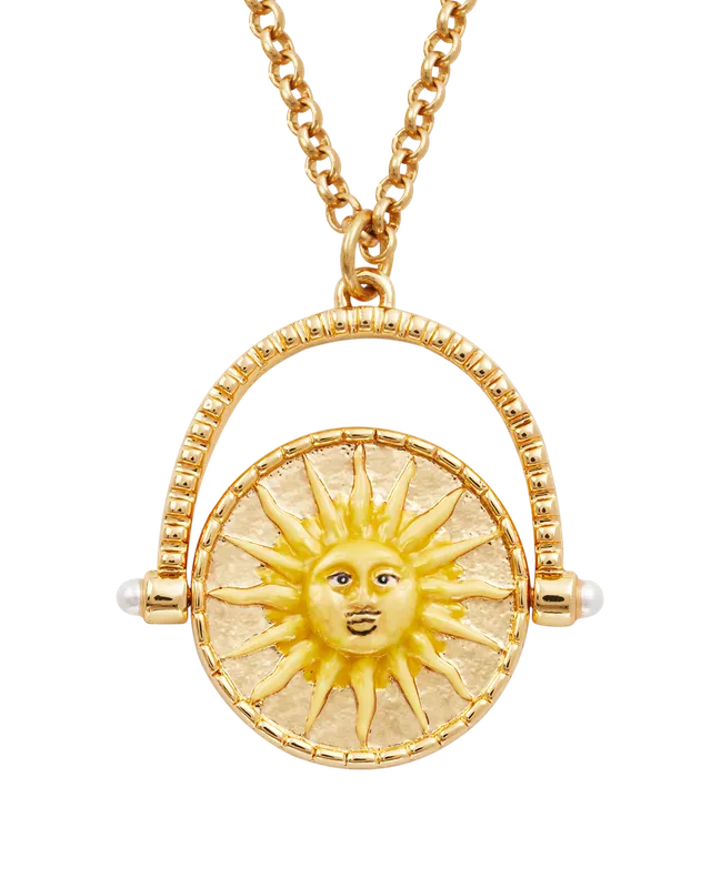 fable-england-sun-moon-spinner-halskette-gold-mit-perle image 1