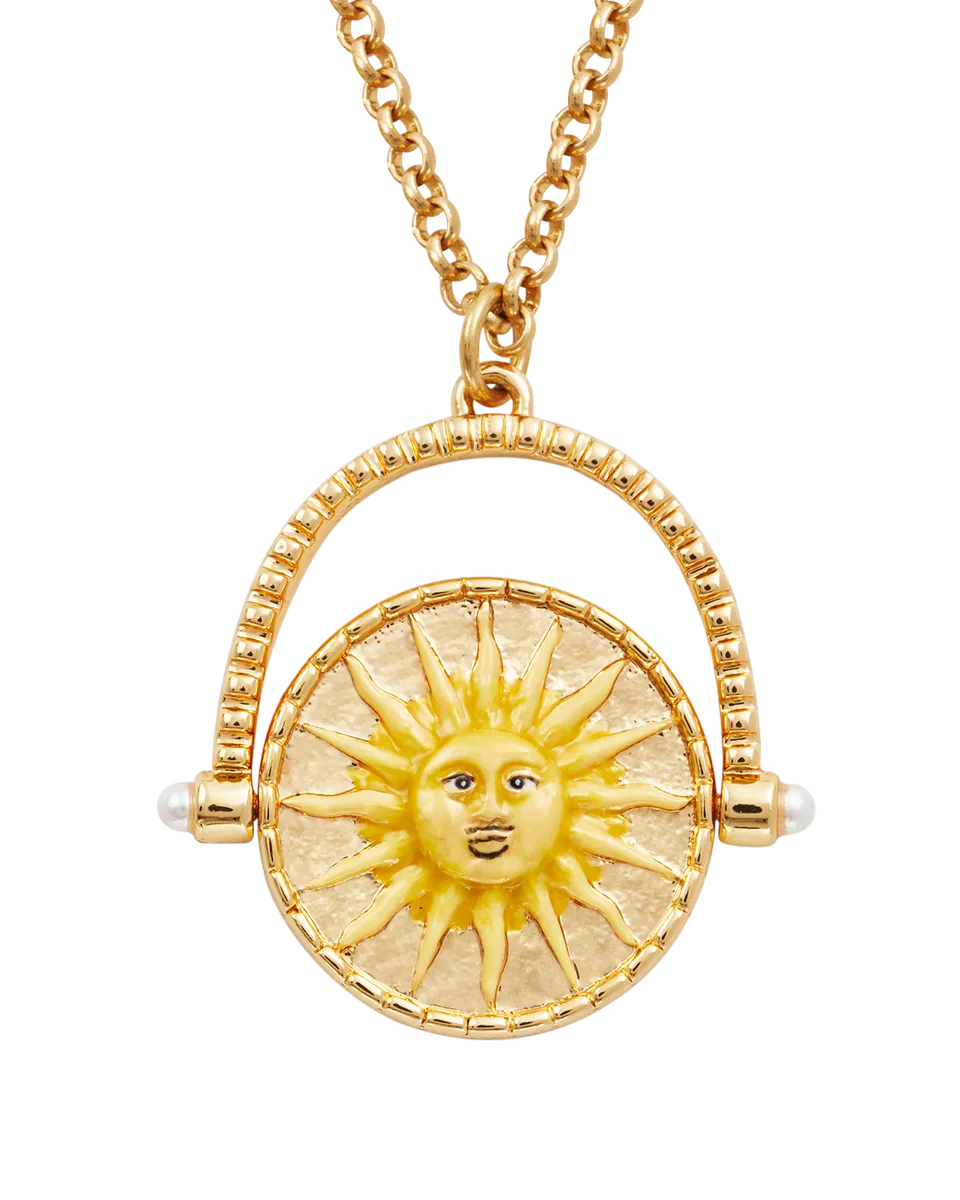fable-england-sun-moon-spinner-halskette-gold-mit-perle image 1