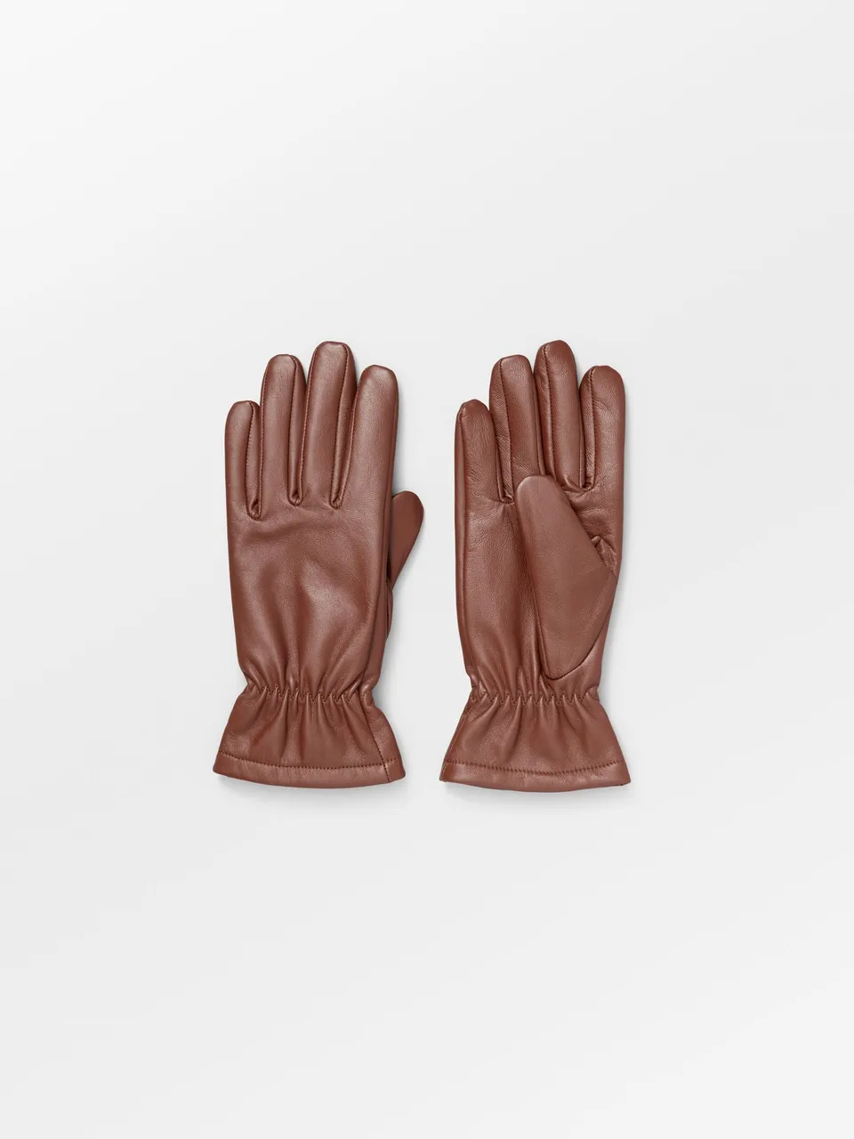 becks-ndergaard-smooth-leather-gloves-lederhandschuhe-braun image 1