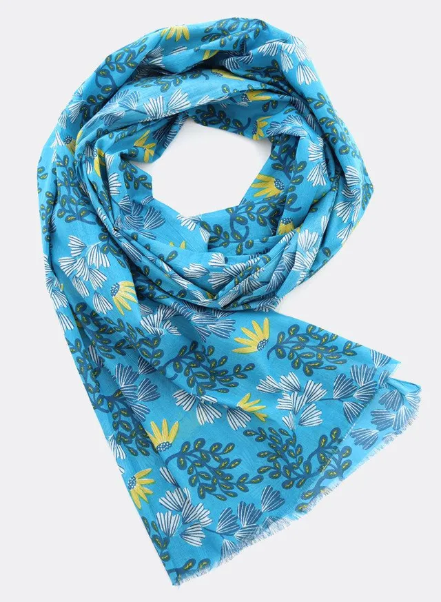 djian-fine-flowers-baumwollschal-blau-floral-70-x-195-cm image 1