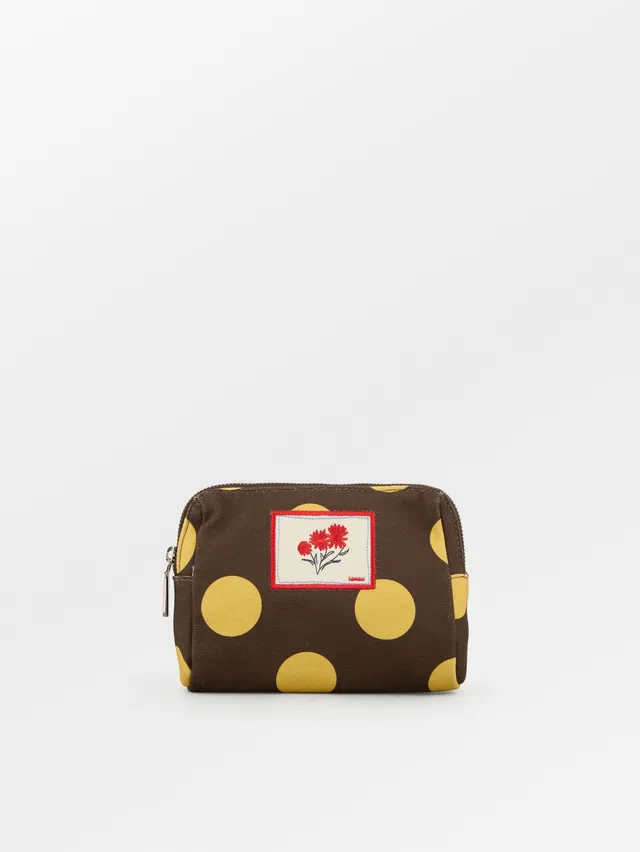 becks-ndergaard-maxi-polka-canvas-pouch-kosmetiktasche-braun image 1