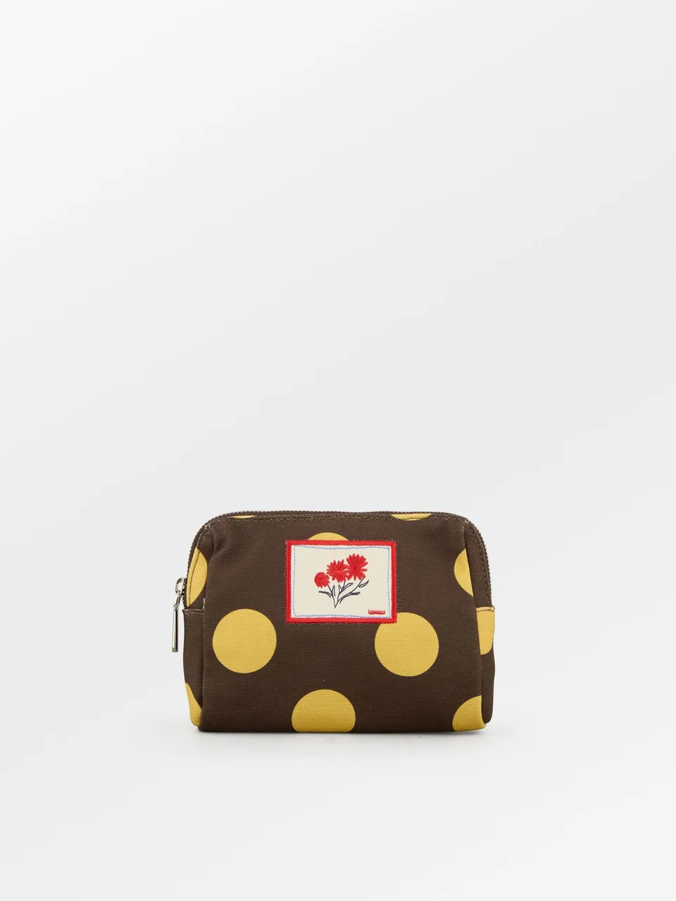 becks-ndergaard-maxi-polka-canvas-pouch-kosmetiktasche-braun image 1