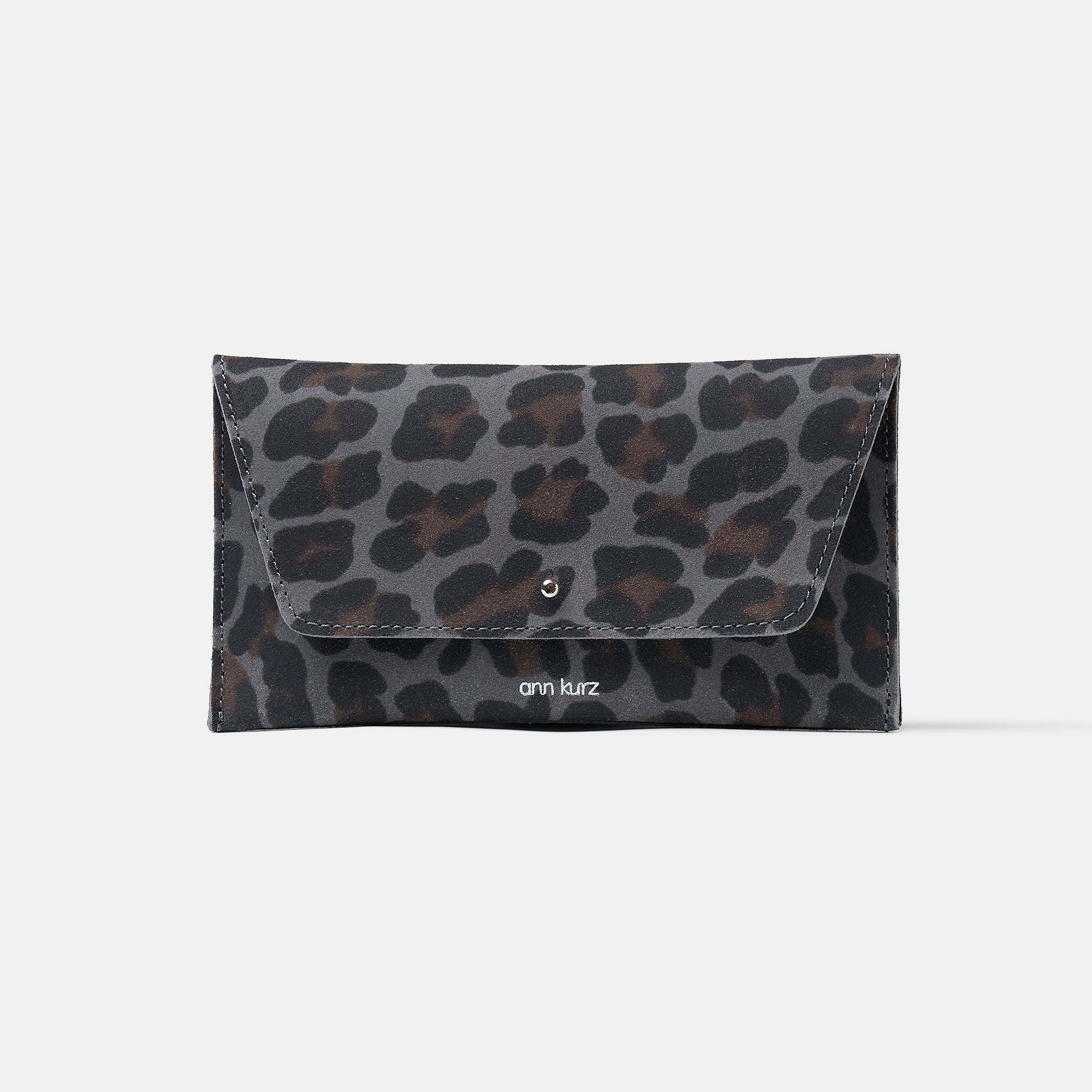 ann-kurz-mini-envelope-leder-geldb-rse-leo-grey-reissverschluss image 1