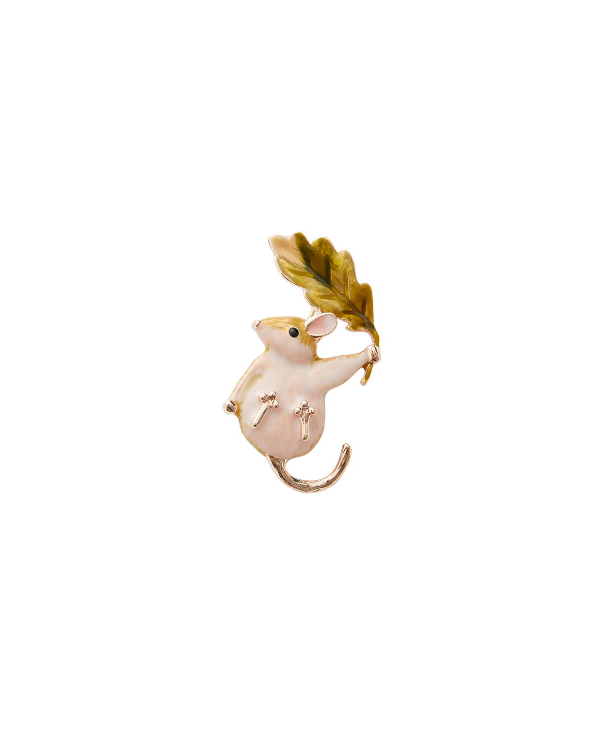 fable-england-dormouse-brosche-emaille-ros-gold image 1