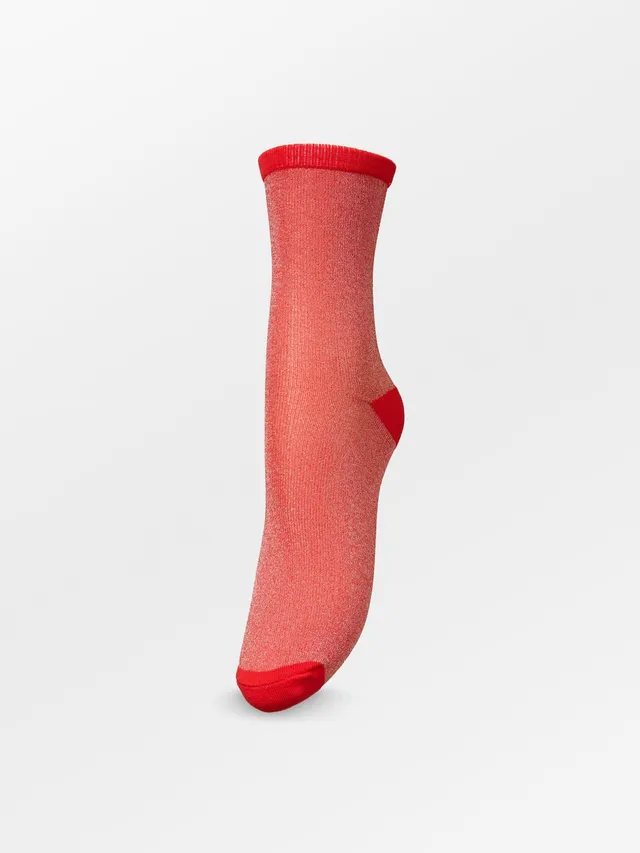becks-ndergaard-dina-solid-glittersock-socken-rot-glitzer image 1