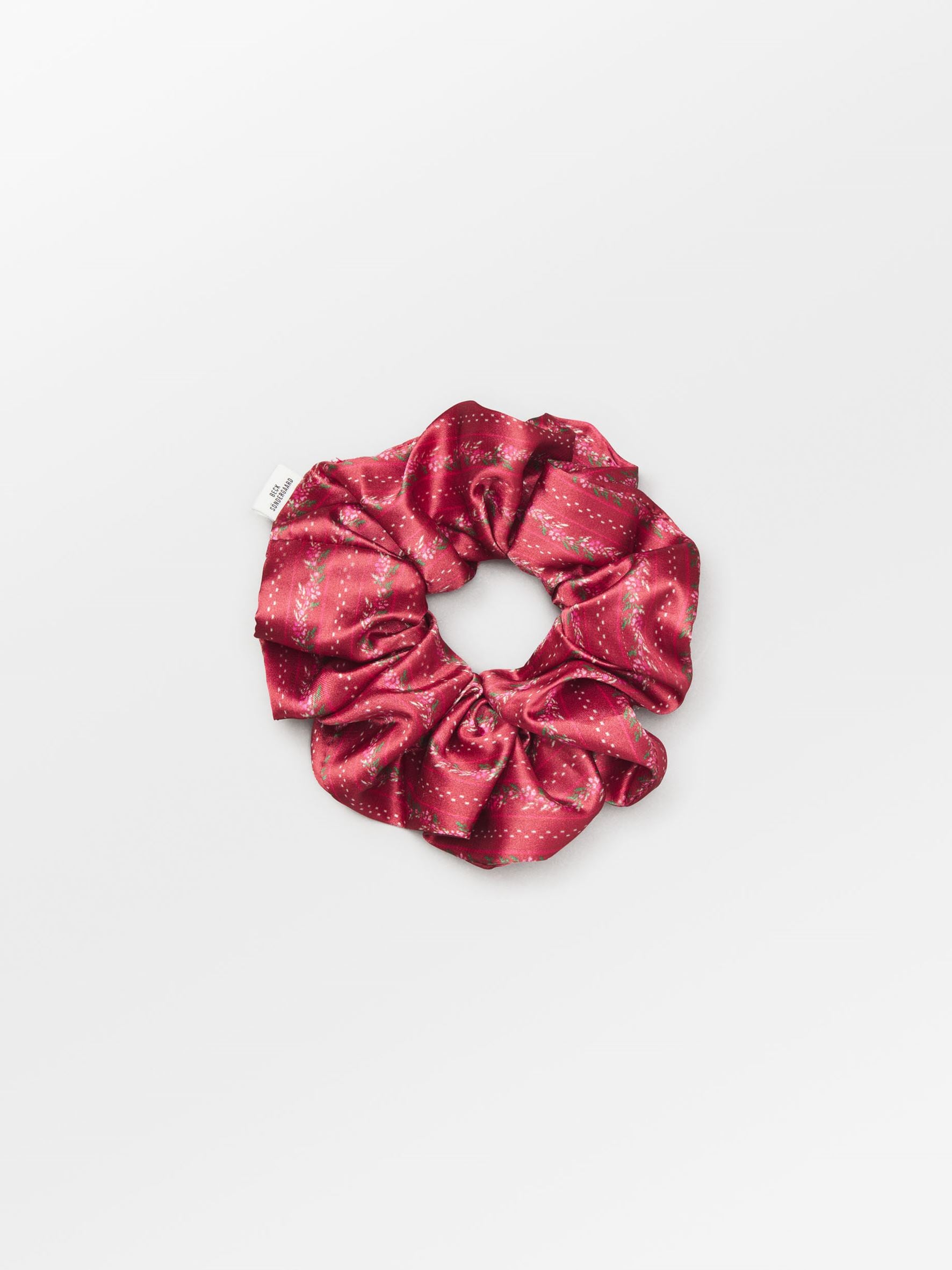 becks-ndergaard-ribbonia-luster-scrunchie-rot-polyester image 1