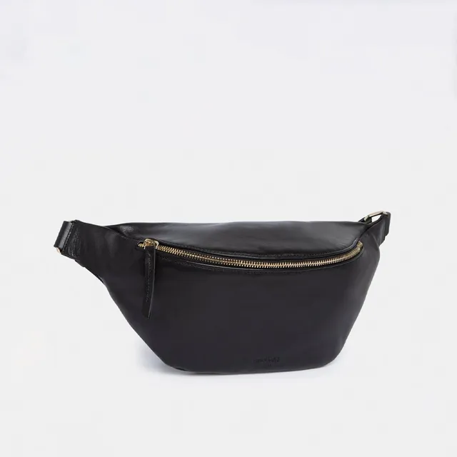 ann-kurz-bum-bags-fanny-pack-large-bauchtasche-nappa-schwarz-gold image 1