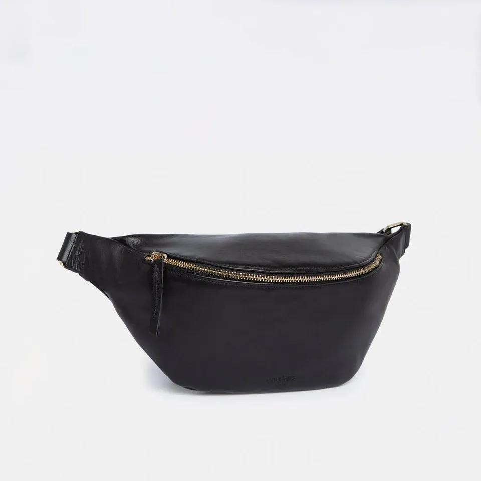ann-kurz-bum-bags-fanny-pack-large-bauchtasche-nappa-schwarz-gold image 1