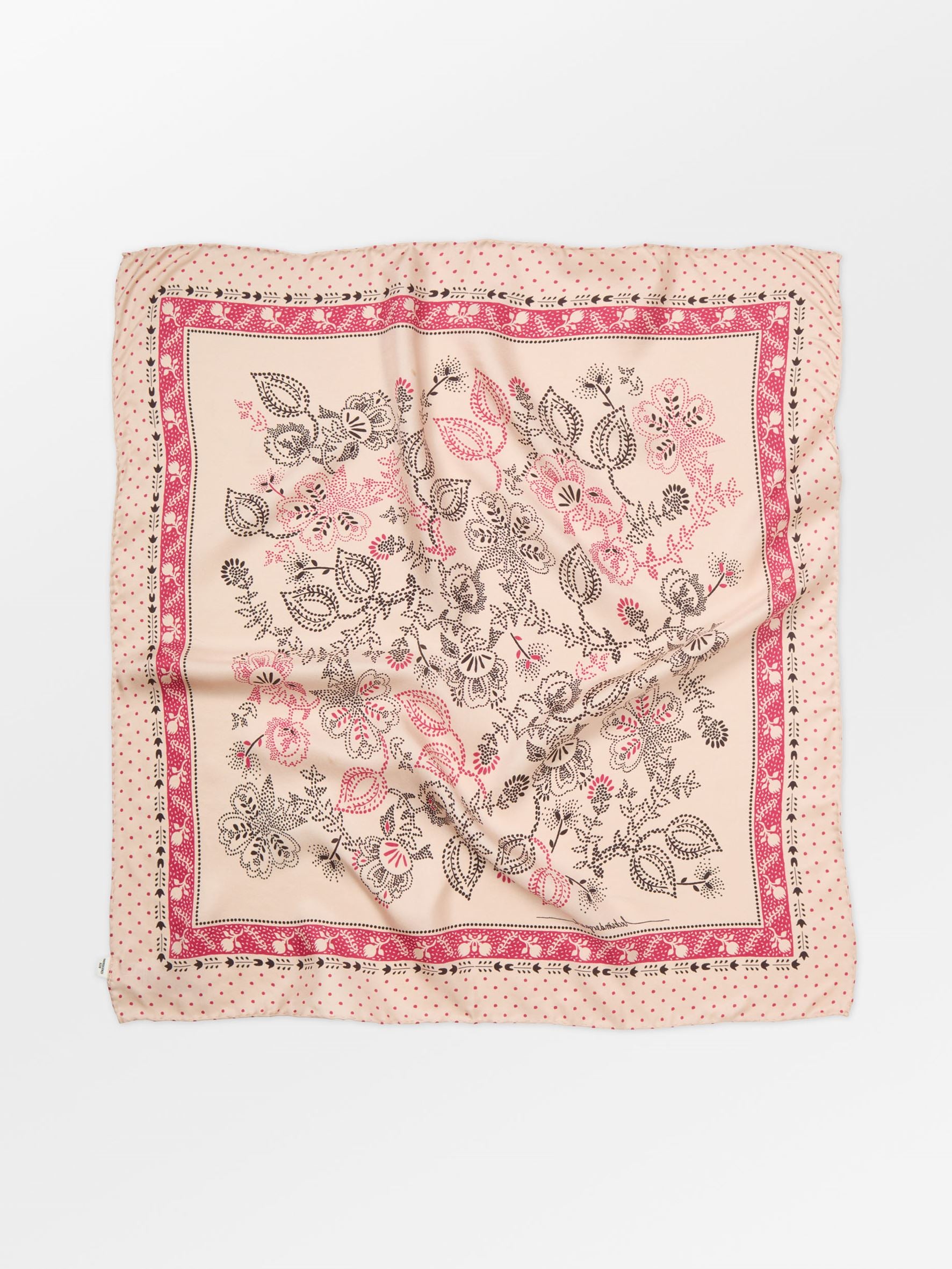 becks-ndergaard-dotted-flora-sia-scarf-seidentuch-birch-white image 1