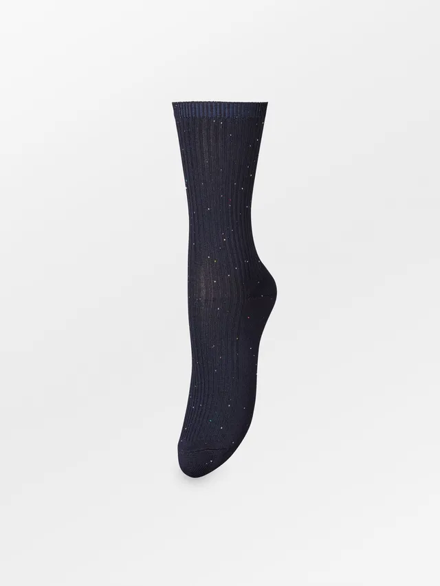 becks-ndergaard-telva-sequin-socken-navy-blue-bambus image 1