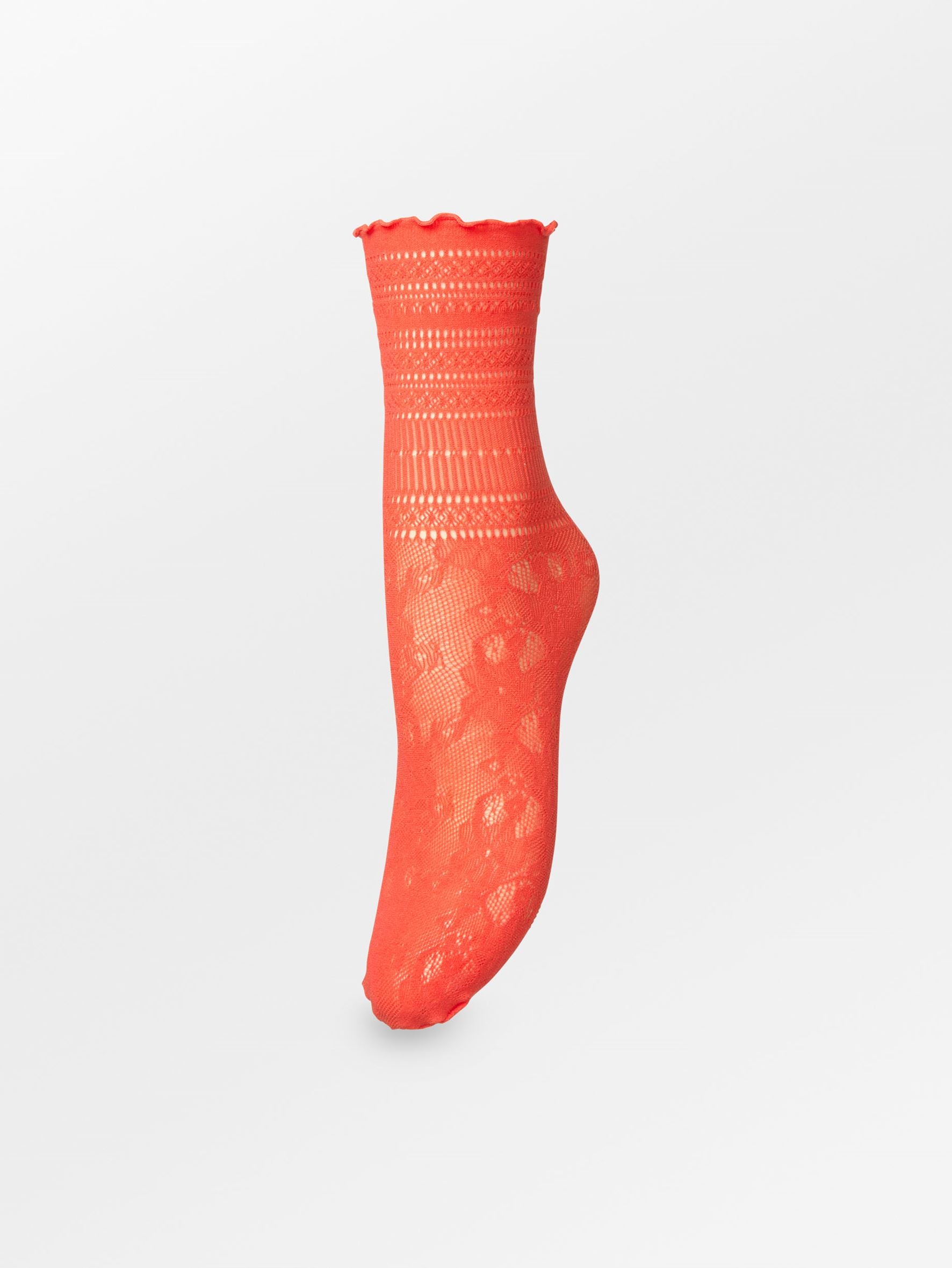 becks-ndergaard-bloom-lace-sock-socken-grenadine-red-spitze image 1