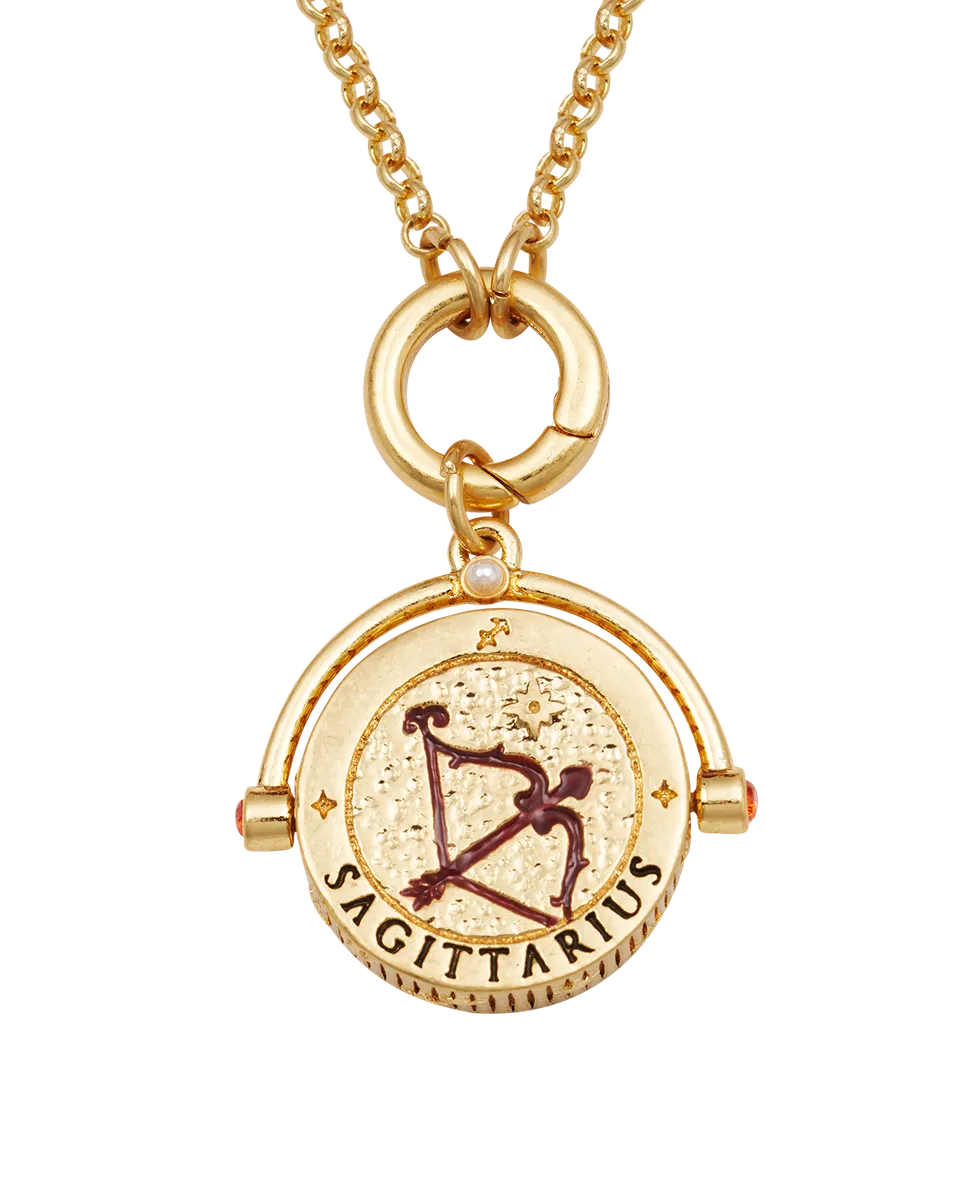 fable-england-jewellery-sagittarius-spinner-halskette-gold-carneol image 1