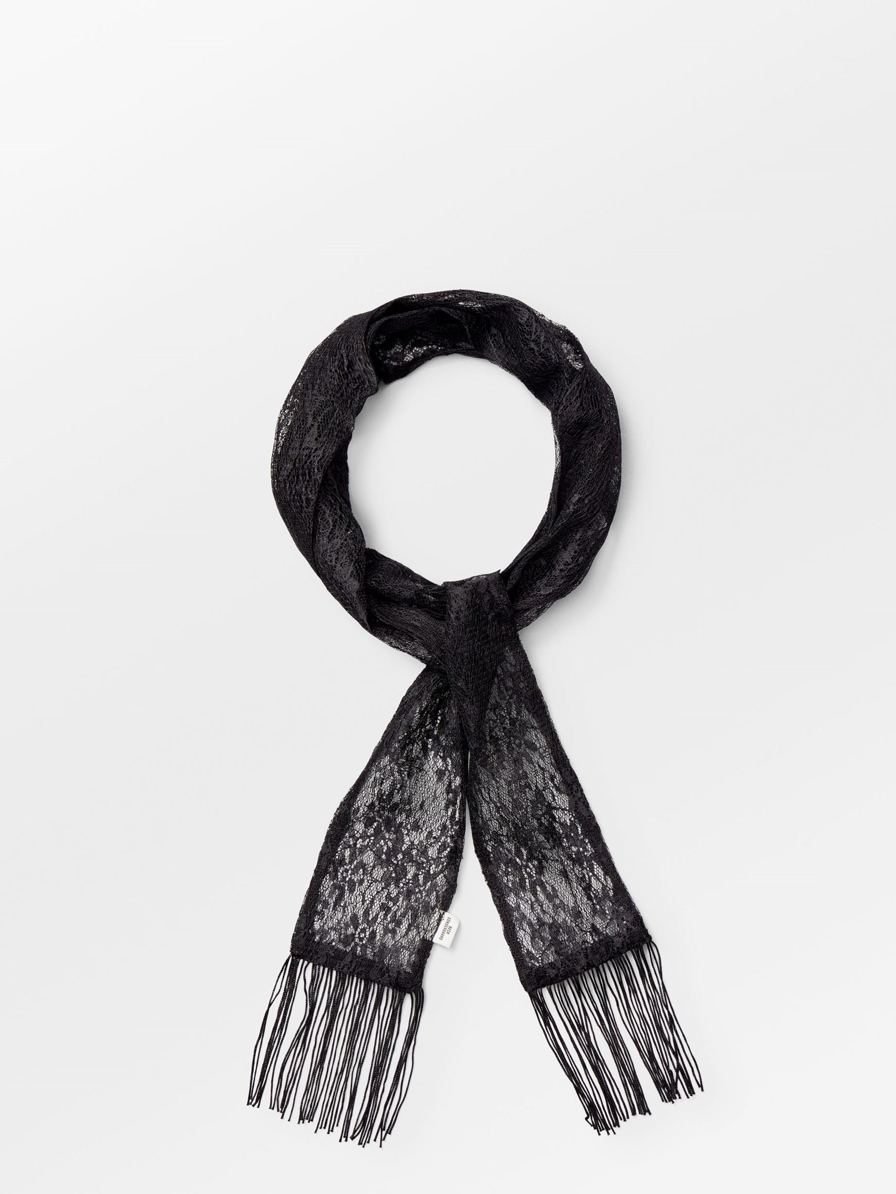 becks-ndergaard-lacia-lace-schal-schwarz-spitze-8x170 image 2