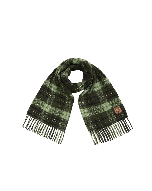 fable-england-boucle-schal-gr-n-karo-gewebt image 1