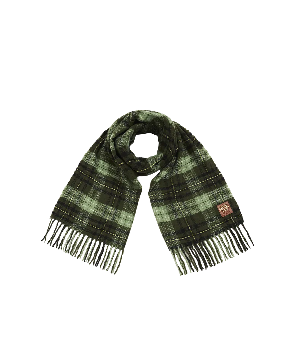 fable-england-boucle-schal-gr-n-karo-gewebt image 1
