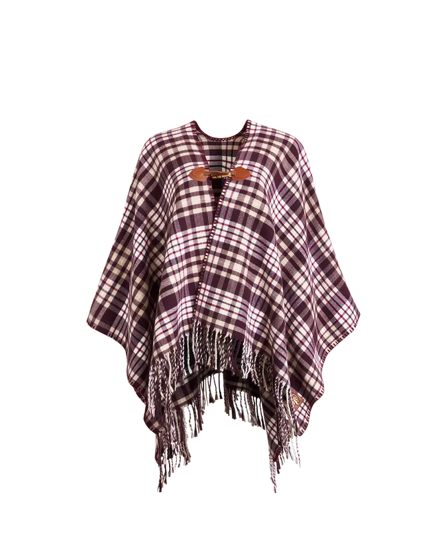 fable-england-check-cape-karo-karamell-schoko image 1